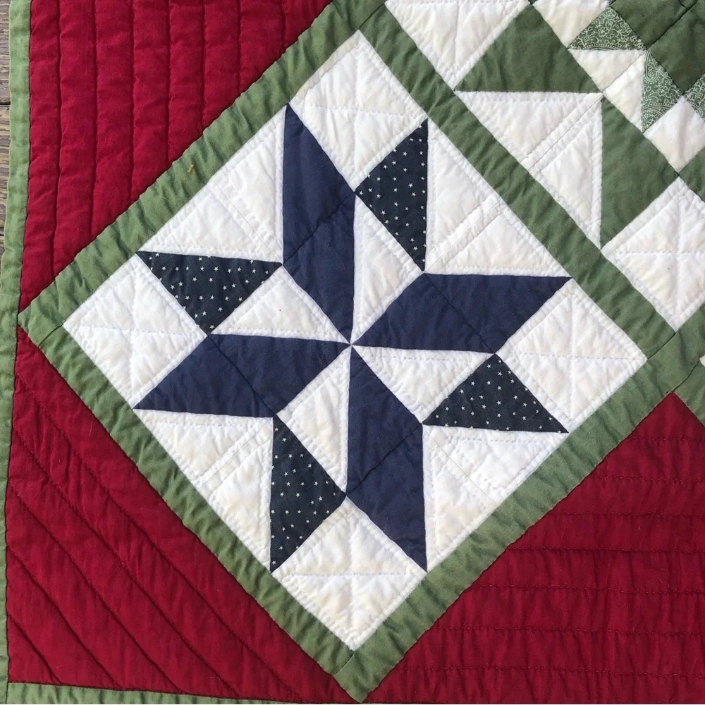 Handmade Star Lap Quilt/Wall Hanging
